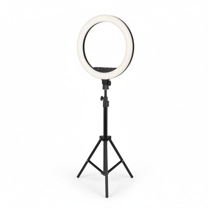 Nexvorn 45cm LED ring light with adjustable tripod and phone mount, ideal for streaming and content creation.