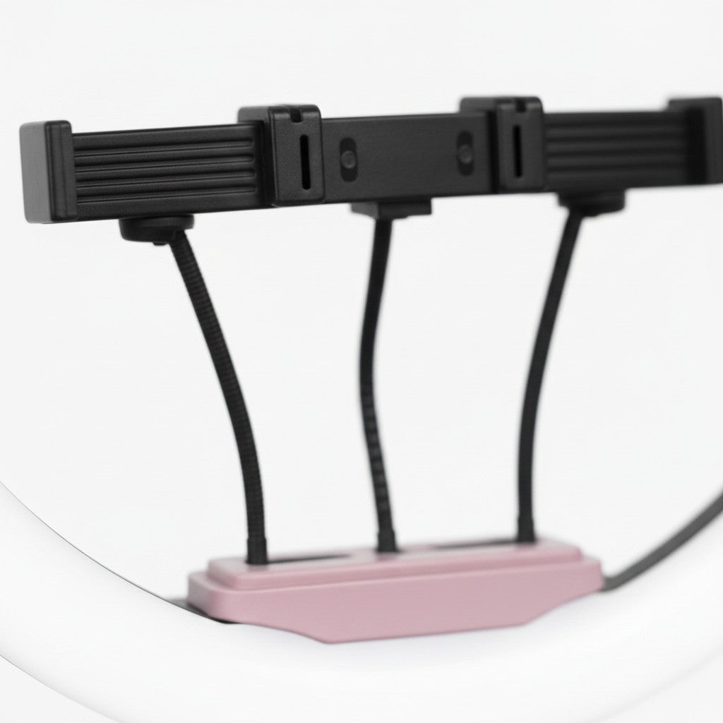 Nexvorn 45cm LED ring light with adjustable tripod and phone mount, ideal for streaming and content creation.