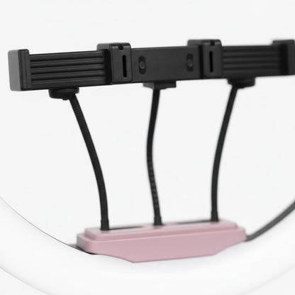 Nexvorn 45cm LED ring light with adjustable tripod and phone mount, ideal for streaming and content creation.